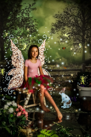 Themed-girl-in-the-enchanted-garden