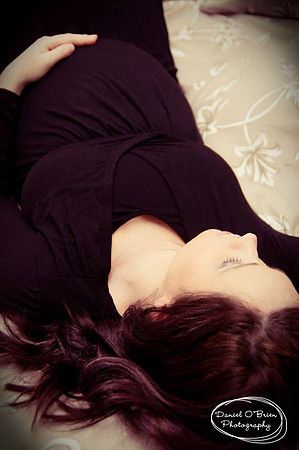 Mom pregnant on the floor